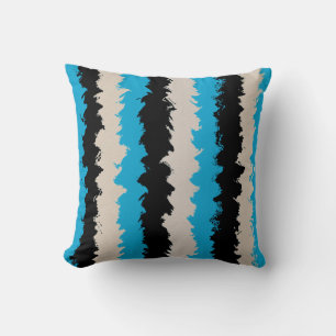 Coussin Motif Abstrait gris noir