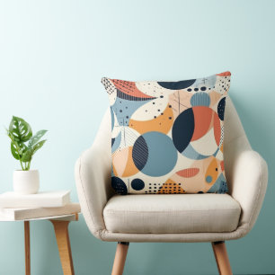 Coussin Motif Abstrait minimal sans fil - géométrique (10)