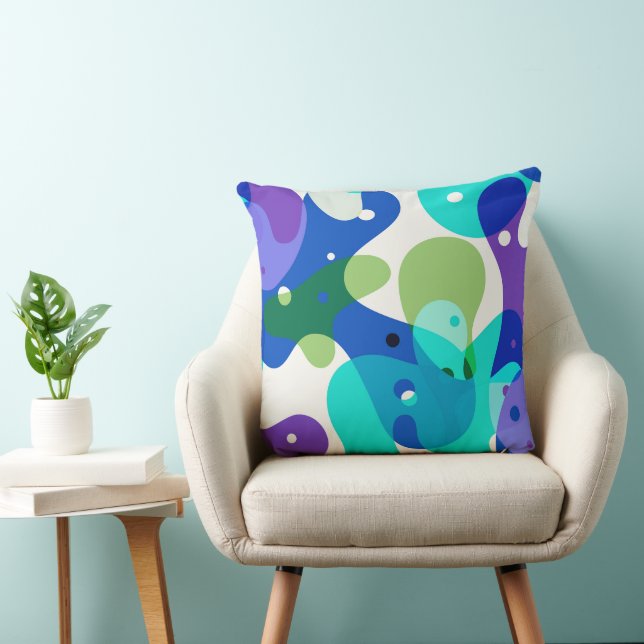 Coussin Motif abstrait moderne (Chaise)