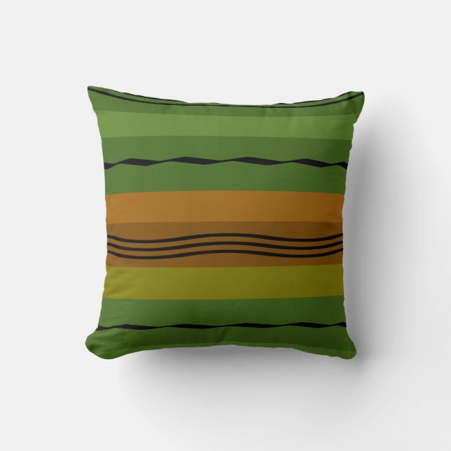 Coussin motif abstrait moderne (Recto)