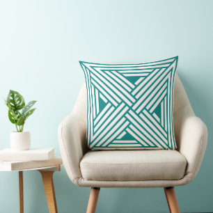 Coussin Motif abstrait moderne de lignes géométriques sarc