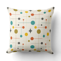 Motif Abstrait Moderne du Milieu du Siècle 29 Crèm