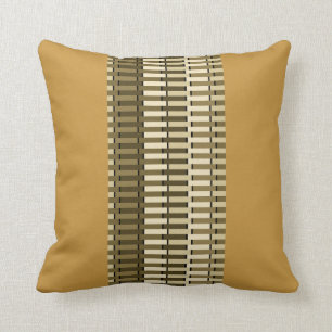 Coussin Motif Abstrait moderne et élégant de couleur jau