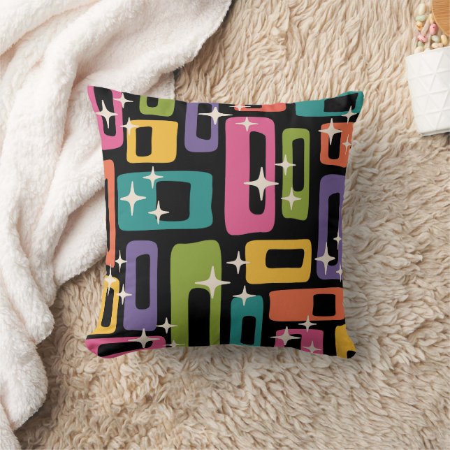 Coussin Motif abstrait rétro MCM de l'ère atomique (Couverture)