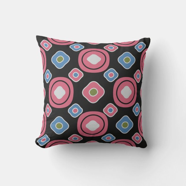 Coussin Motif abstrait sans couture avec l'image d'oval g (Recto)
