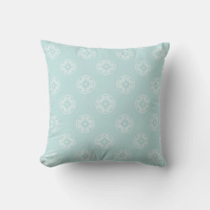 Coussin motif Abstrait sans soudure de poudre bleu couleur