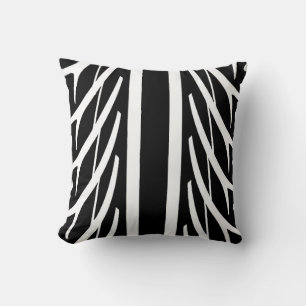 Coussin Motif Abstrait Tire Texture