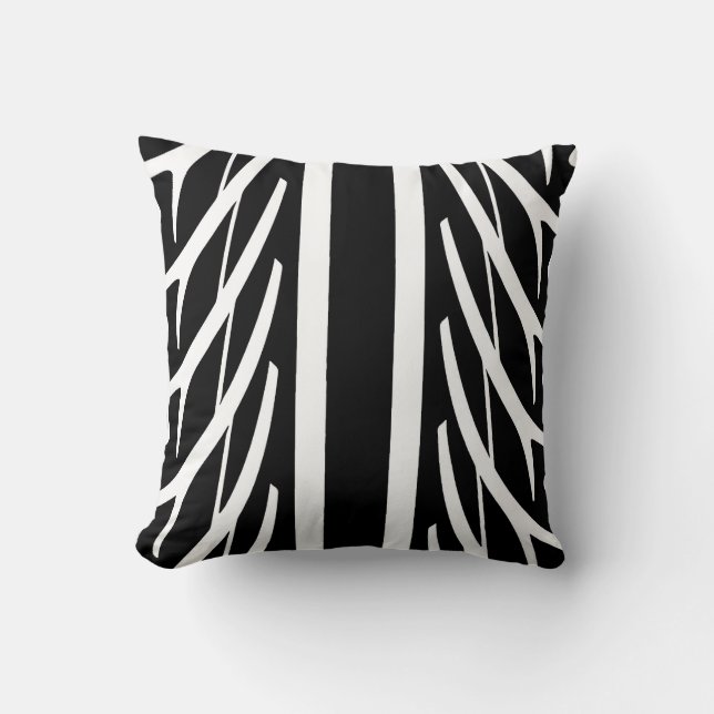 Coussin Motif Abstrait Tire Texture (Recto)