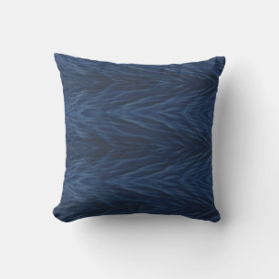 Coussin Motif abstrait uni bleu lac clair