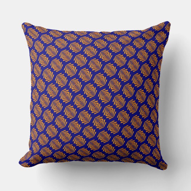 Coussin Motif africain ethnique abstrait (Recto)