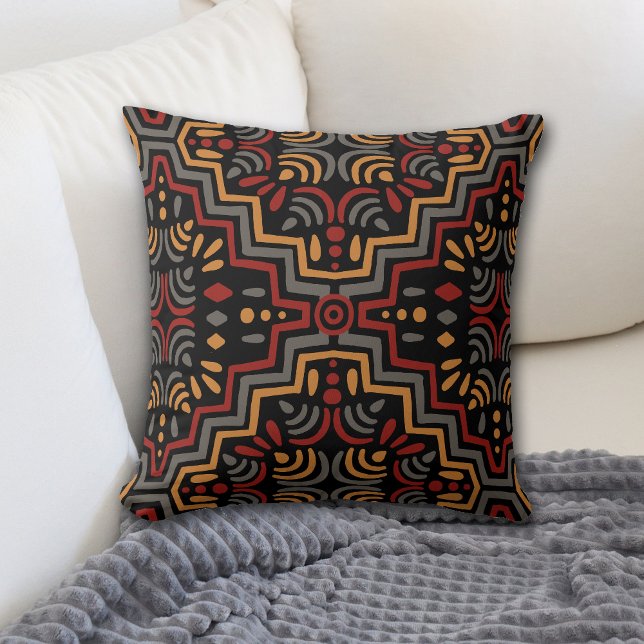 Coussin Motif africain géométrique (Créateur téléchargé)
