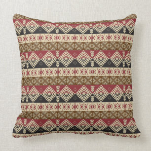 Coussin motif africain tribal ethnique