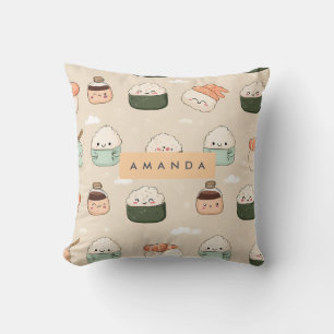 Coussin Motif alimentaire japonais personnalisé Kawaii Sus