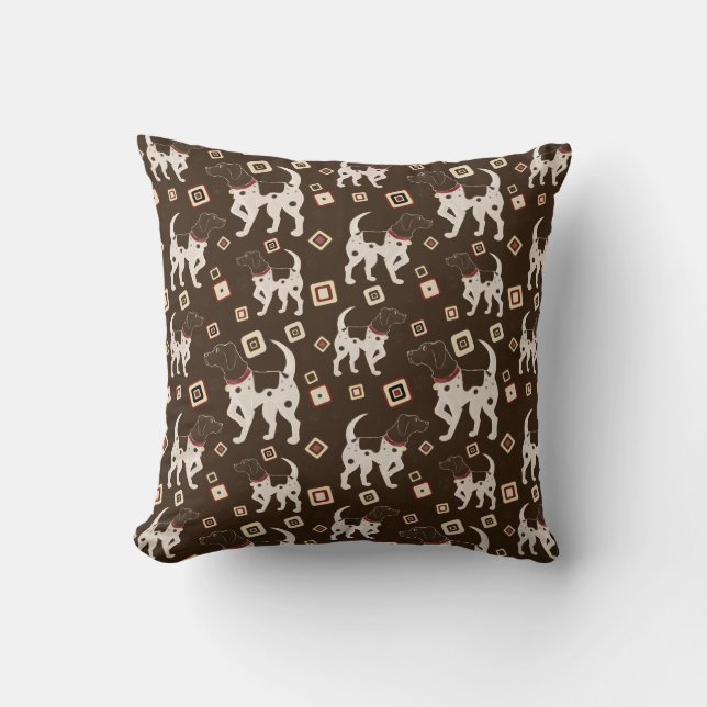 Coussin Motif allemand d'indicateur aux cheveux courts (Recto)