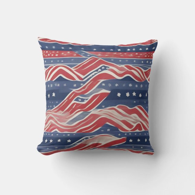 Coussin Motif Americana (Recto)