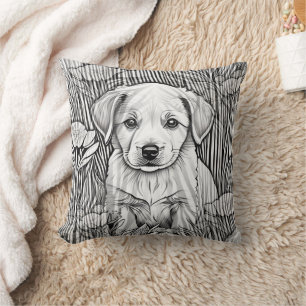 Coussin Motif animal cool - Chiens mignons 3