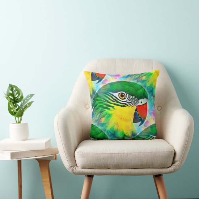 Coussin Motif animal cool - Oiseaux de perroquets 1 (Chaise)