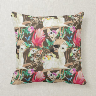 Coussin Motif animal tropical