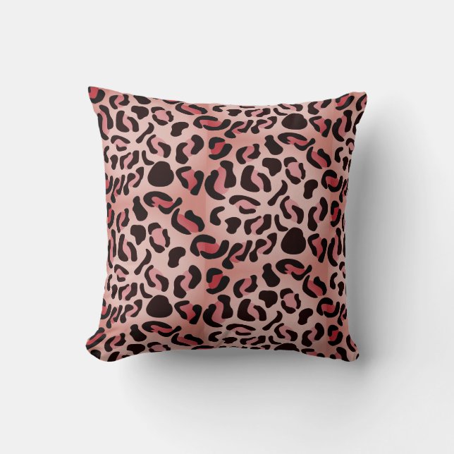 Coussin Motif animalier léopard moderne (Recto)