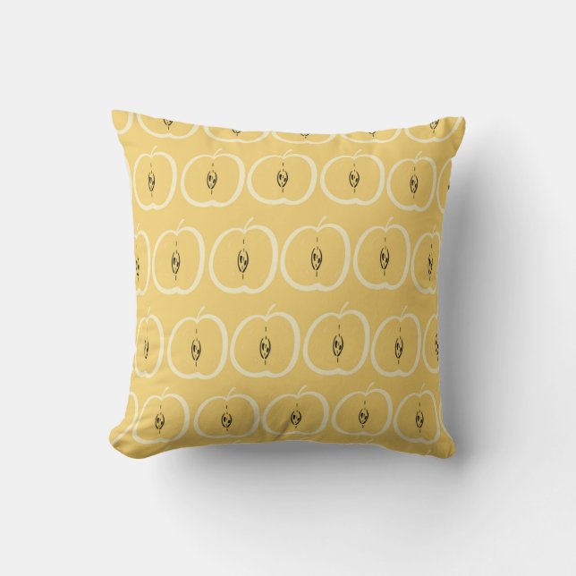 Coussin Motif Apple vintage : Fond d'écran. (Recto)