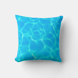 Coussin Motif Aqua Avec Réflexion Vagues