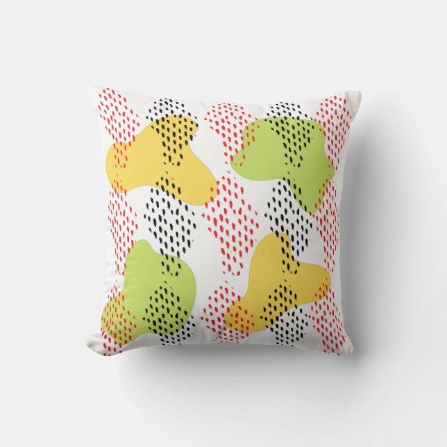 Coussin Motif aquarelle abstrait moderne (Recto)