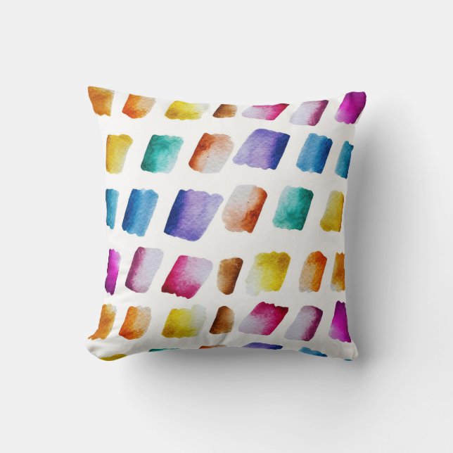 Coussin Motif aquarelle moderne tendance  (Recto)
