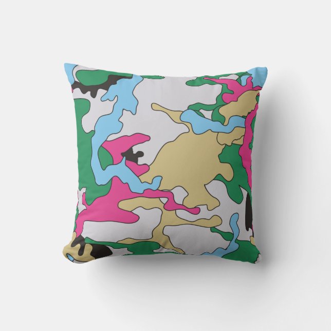Coussin Motif arrière - plan de camouflage sans couture. C (Recto)
