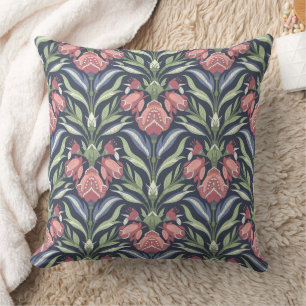 Coussin Motif Art Nouveau Vintage