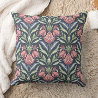 Coussin Motif Art Nouveau Vintage