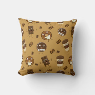 Coussin Motif au chocolat