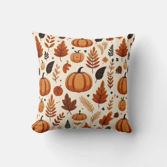 Coussin Motif Automne (Recto)