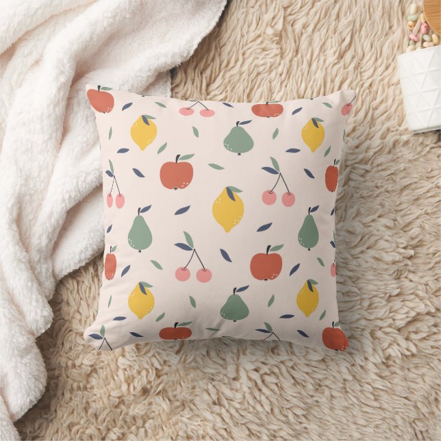 Coussin Motif aux fruits mignons (Couverture)