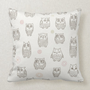 Coussin Motif avec chouettes