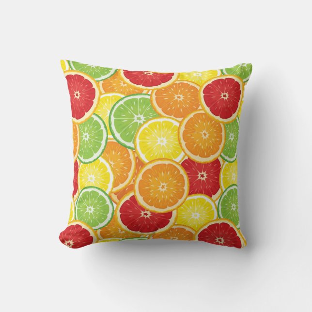 Coussin Motif avec des agrumes (Recto)