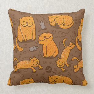 Coussin Motif avec des chats