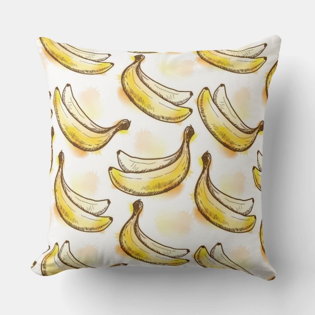 Coussin Motif avec la banane (Recto)