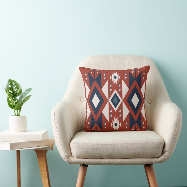 Coussin Motif aztèque (Chaise)