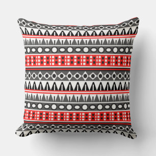 Coussin motif aztèque indigène