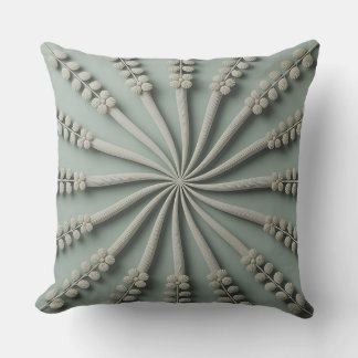 Coussin Motif batik 3D Galuh Spiral Vine