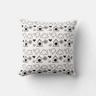 Coussin Motif Birdy Elements