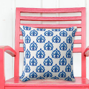 Coussin Motif Bleu