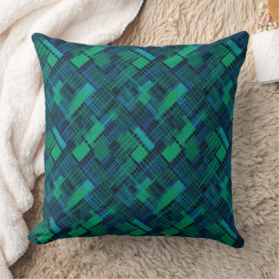 Coussin Motif bleu et vert