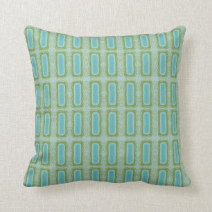 Coussin Motif bleu turquoise
