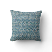 Motif bleu turquoise de damassé