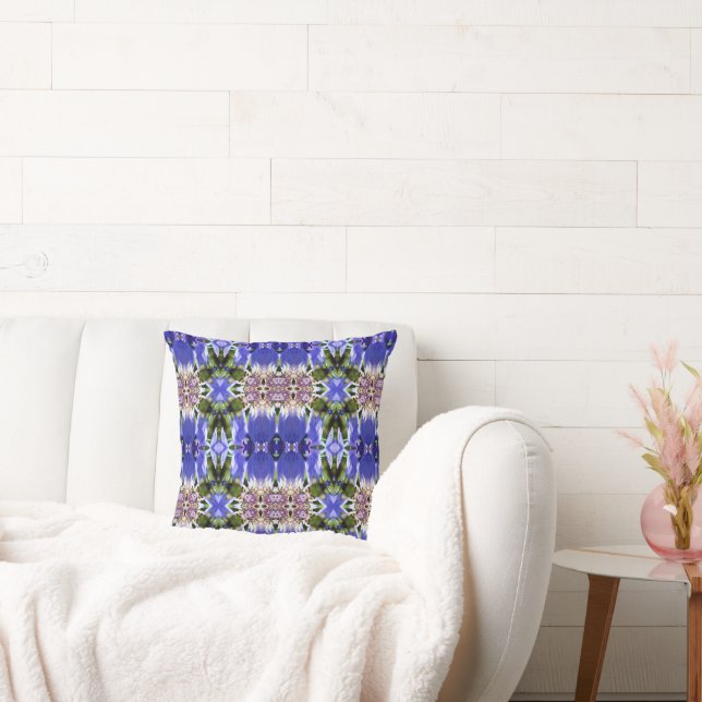 COUSSIN MOTIF BLEUETS (Canapé)