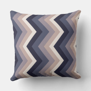 Coussin Motif Blue Chevron
