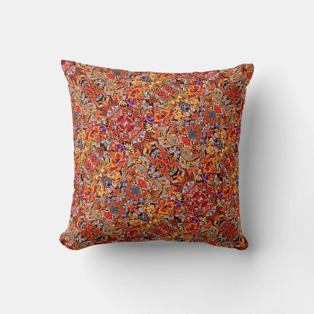 Coussin Motif bohème vibrant (Recto)
