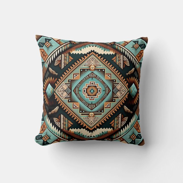 Coussin Motif Boho occidental (Recto)