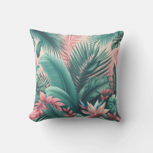 Coussin Motif botanique du Paradis tropical
